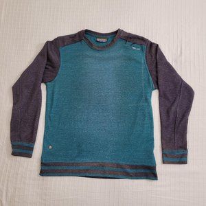 Burnside turquois and grey long sleeve tee.  Men's medium.